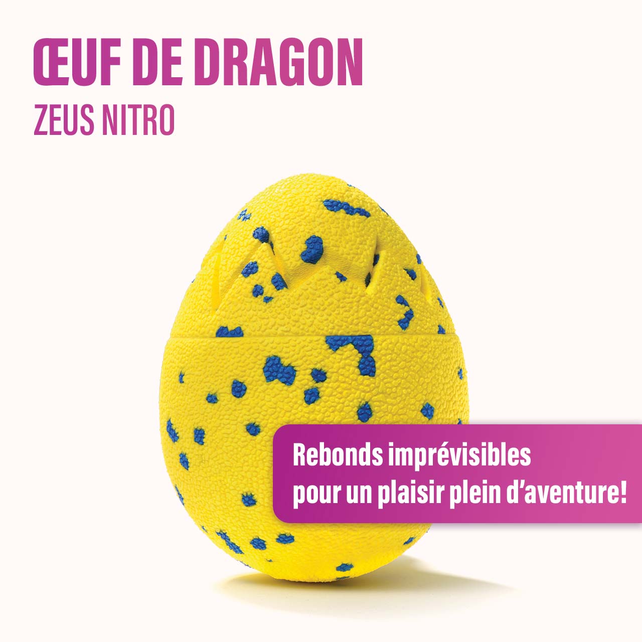 L’œuf de dragon Zeus Nitro fait des rebonds imprévisibles pour un plaisir plein d’aventure