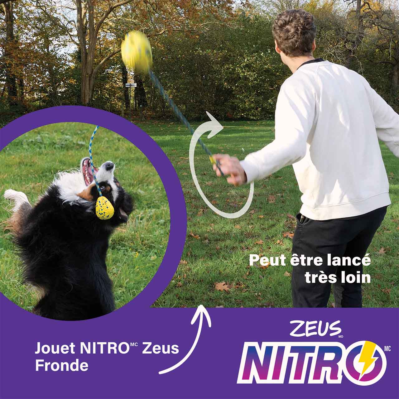 Peut être lancé sur de grandes distances.